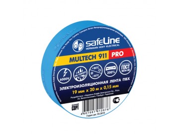 Изолента Safeline 19/20 синий