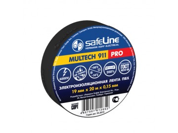 Изолента Safeline 19/20 черный