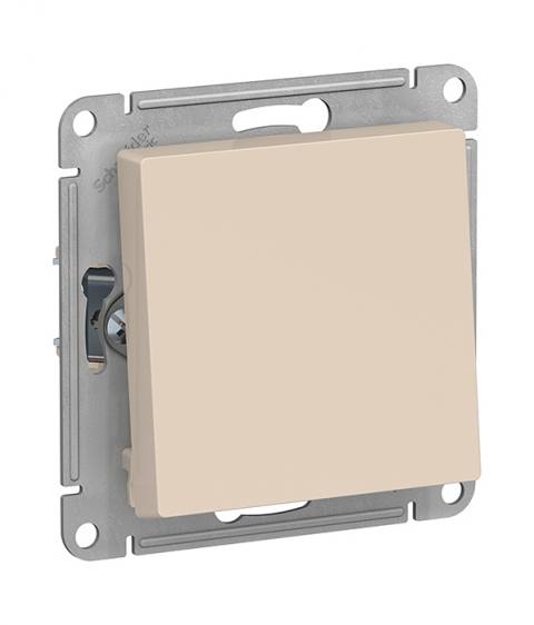 Механизм переключателя одноклавишный сх.6, 10АХ, Schneider Electric ATLASDESIGN, цвет бежевый