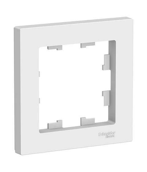 Рамка одноместная Schneider Electric ATLASDESIGN, цвет белый